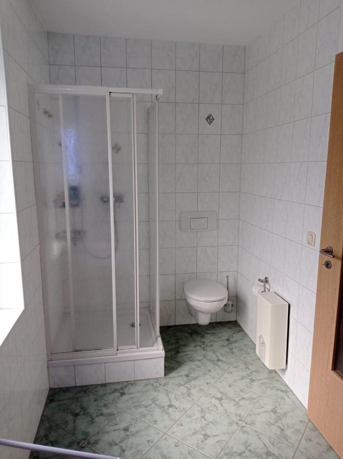 Ferienwohnung Greifenbach, Gartennutzung, Haustiere Willkommen Geyer Exterior photo